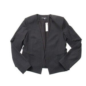 NWT Theory Delaven in Black Edition Wool Open Front Blazer Jacket 8